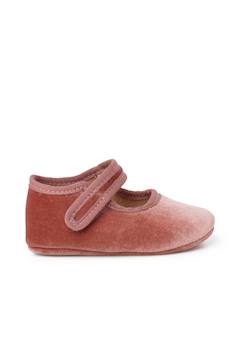 Chaussures-Chaussures bébé 17-26-Babies en velours avec fermeture auto-agrippante