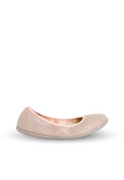 Ballerines pour fille  en lin métallisé  - vertbaudet enfant