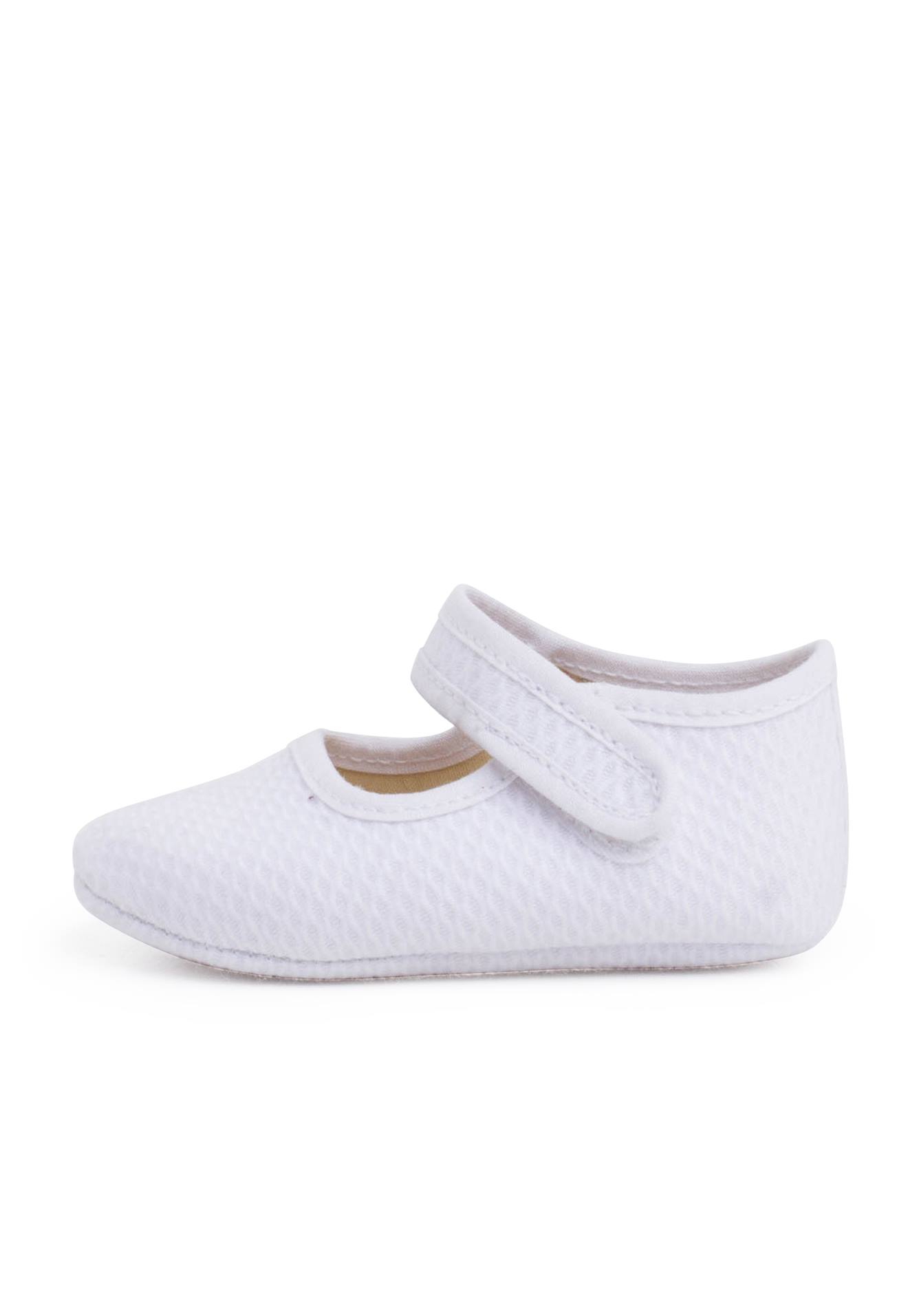 Babies Piqué Matelassé Fermeture À Scratch Bébé Blanc