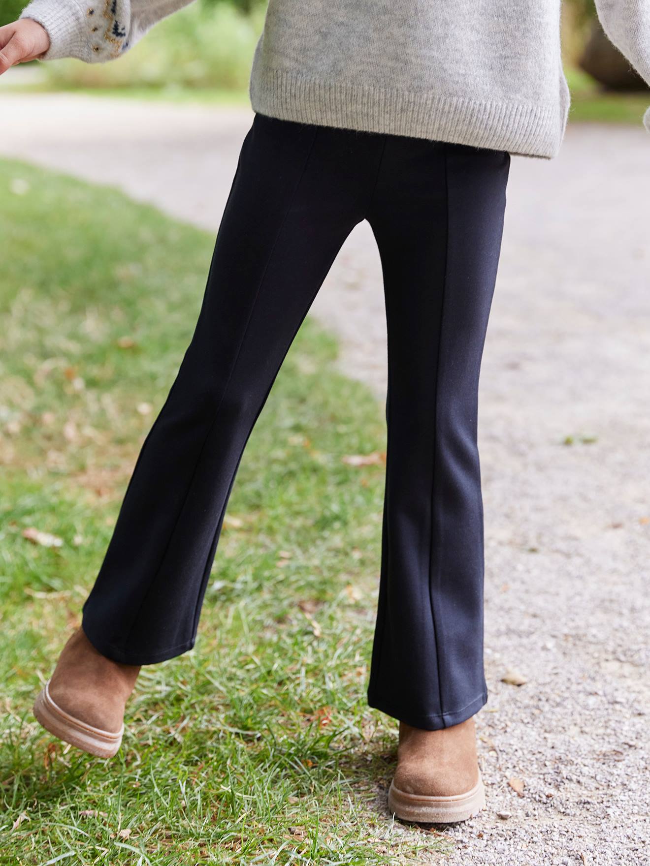 Legging fille flare noir