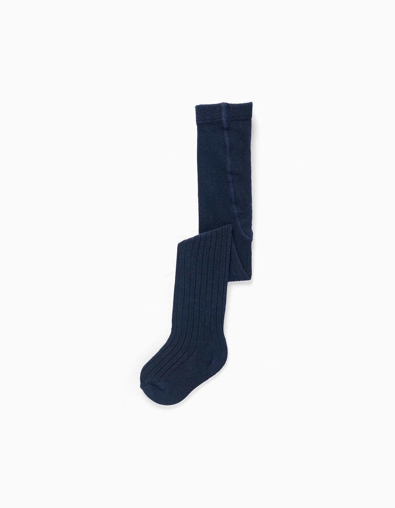 Collants En Maille Ctele Anti-bouloche Bleu Fonc 12 €
