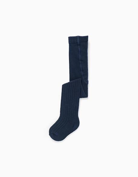 Bébé-Chaussettes, Collants-Collants en maille côtelée anti-bouloche