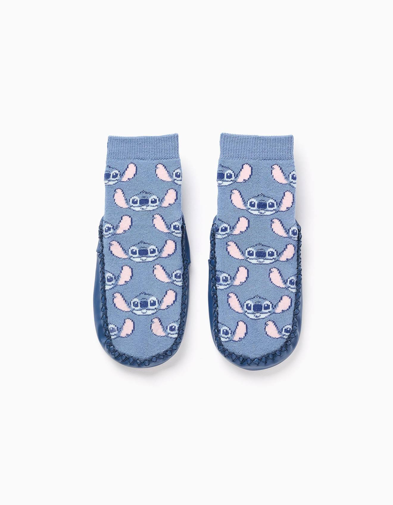 Chaussettes-chaussons Lilo Et Stitch Bleu Clair