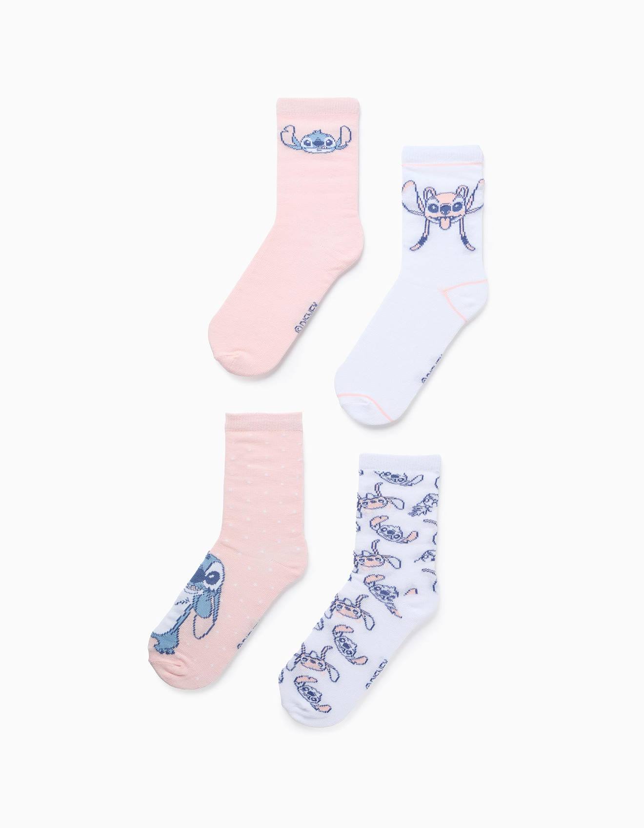 Pack De 4 Paires De Chaussettes Lilo Et Stitch Multicolore