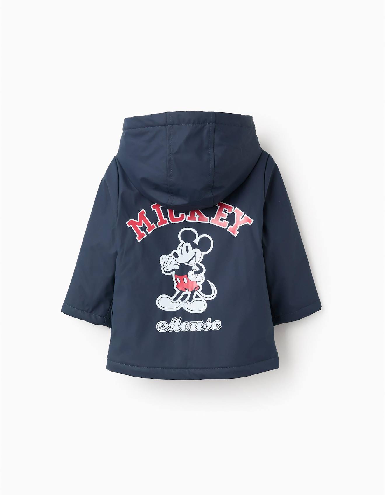 Parka En Caoutchouc Avec Capuche Mickey Bleu Foncé