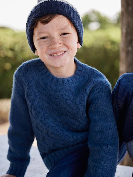 Garçon-Pull, gilet, sweat-Pull torsades garçon