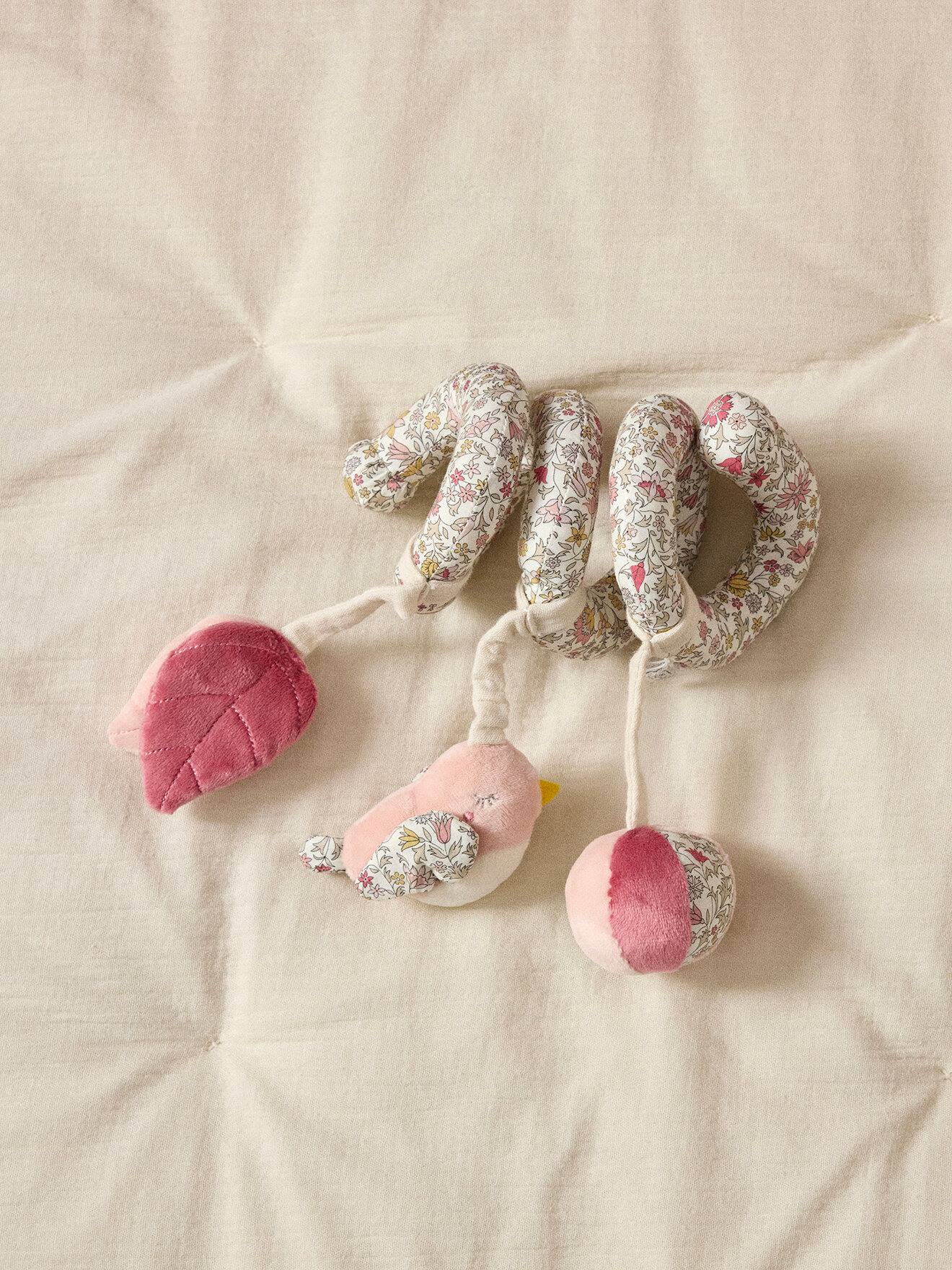 Spirale D'activités En Velours Et Tissu Liberty Lib Godington Park