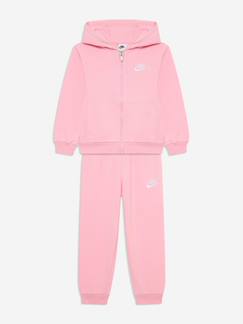 Ensemble pièces gilet à capuche et bas rose Nike
