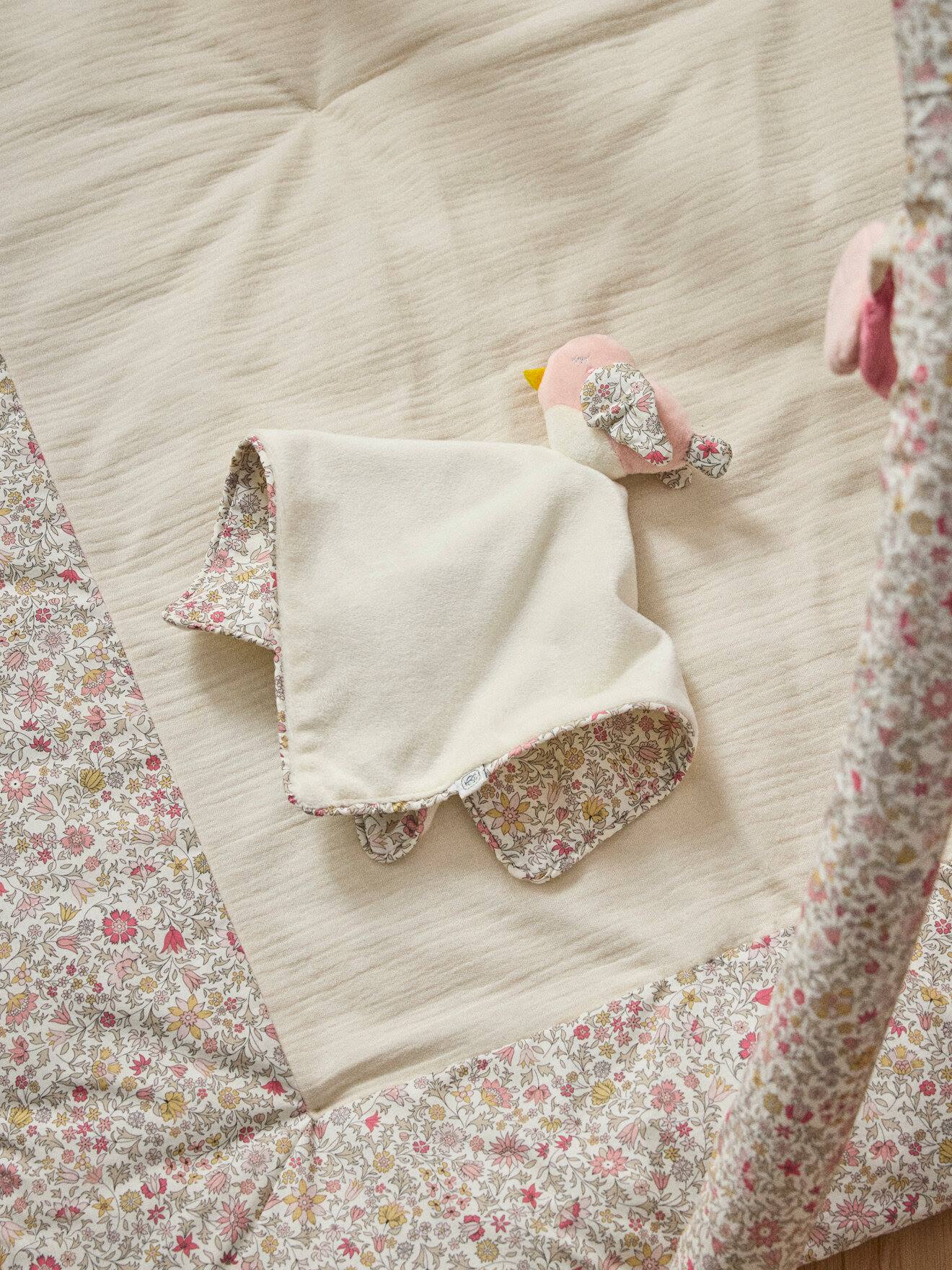 Doudou Oiseau En Tissu Liberty Lib Godington Park