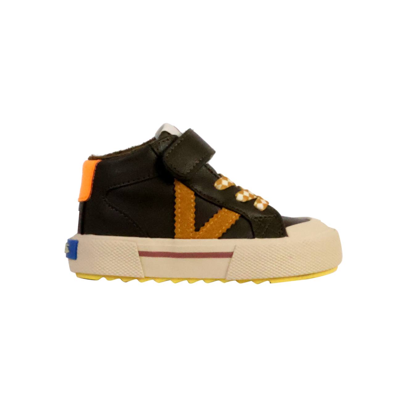 Baskets Montantes À Scratch Kaki