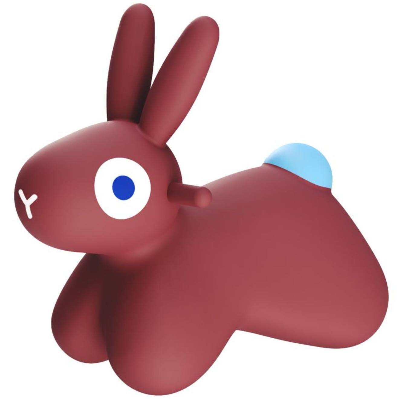 Ballon Sauteur Hoppi Lapin Bleu Bordeaux