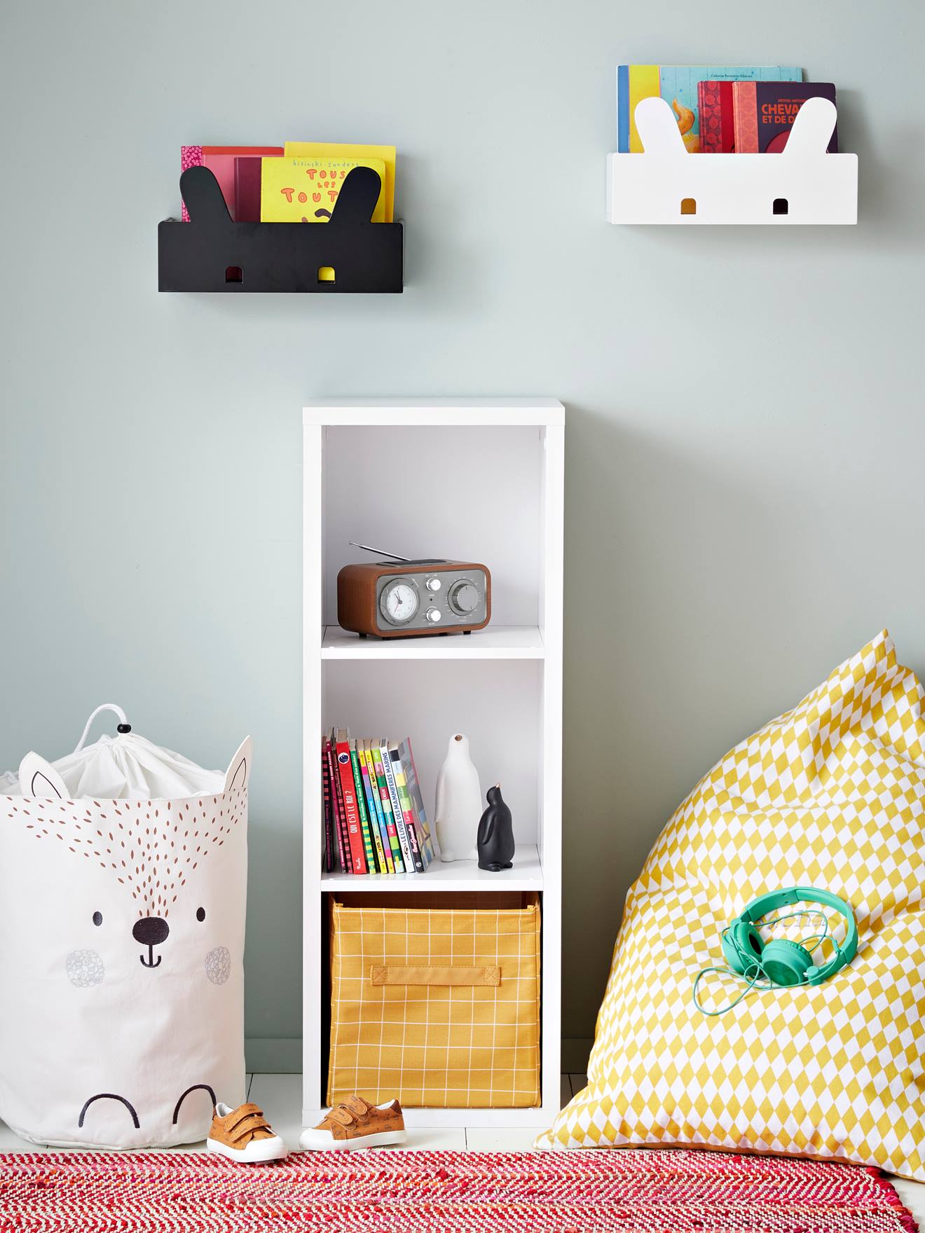 Meuble 3 cases blanc