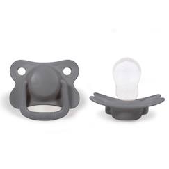 Puériculture-Repas-Lot de 2 sucettes anatomique en silicone