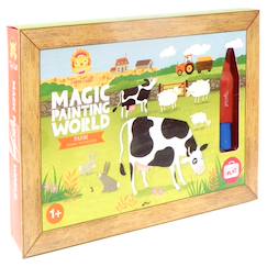-Peinture magique réutilisable à la ferme