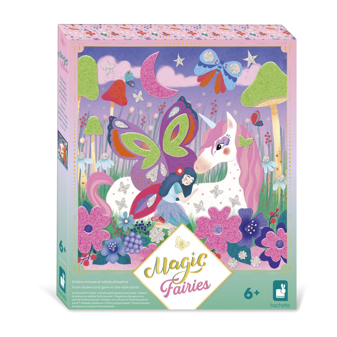 Stickers Et Sable Phospho - Magic Fairies Multicolore