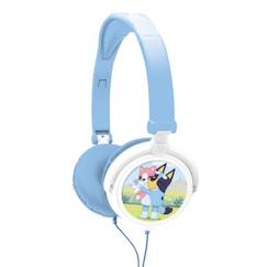 Jouet-Casque stéréo filaire pliable avec limitation de volume d'écoute bluey