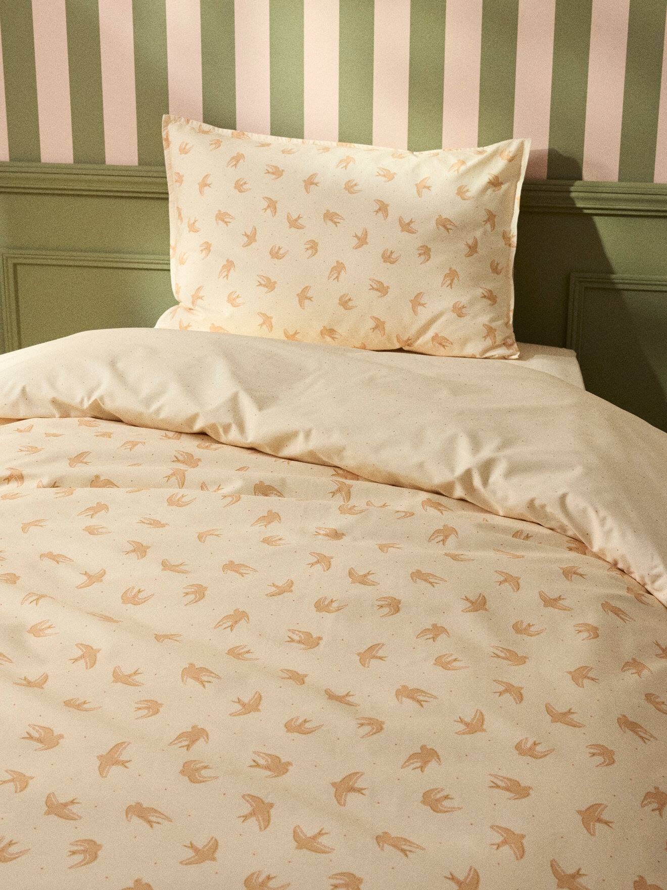 Housse De Couette Percale De Coton anna Nude