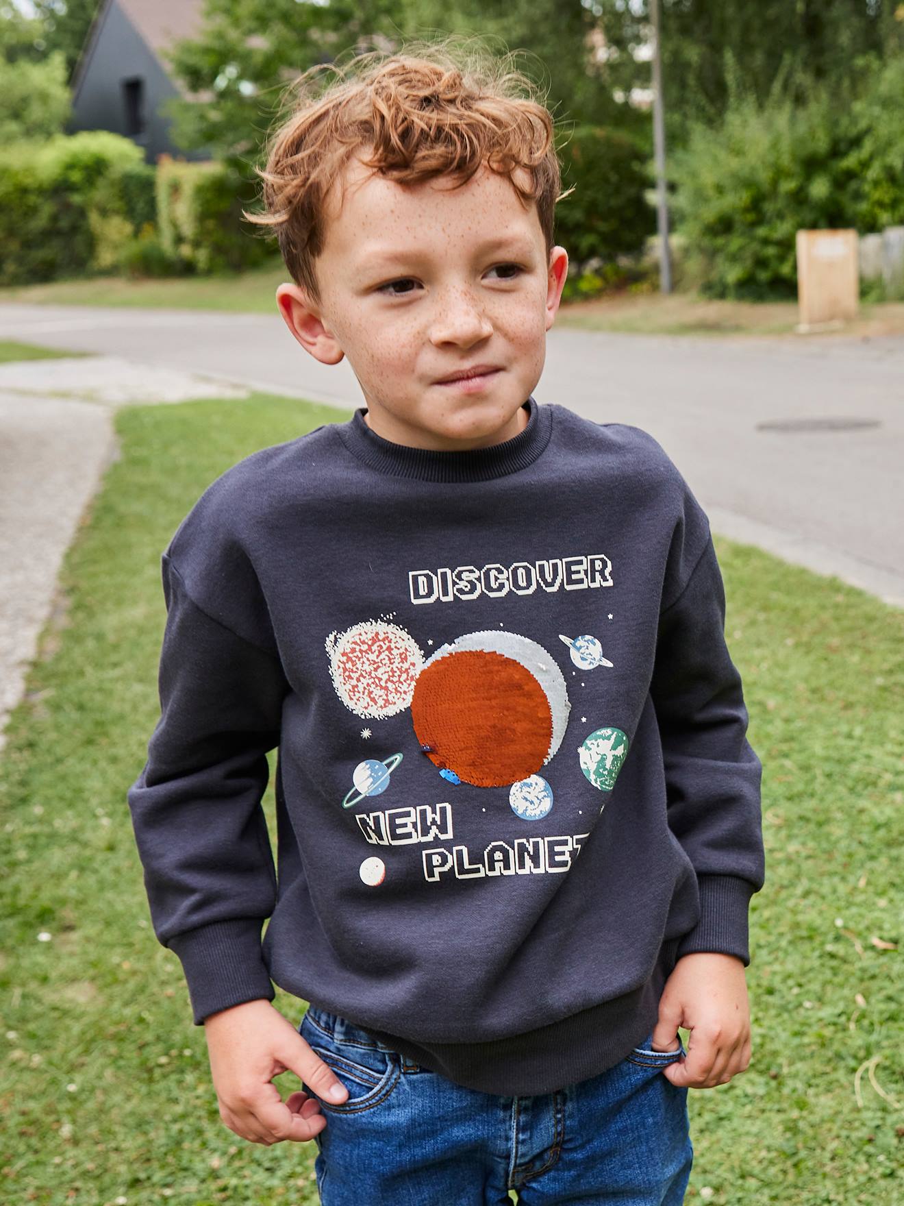 Sweat Plantes Sequins Garon anthracite 12 €