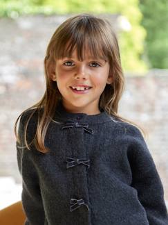 -Gilet fille noeuds en velours