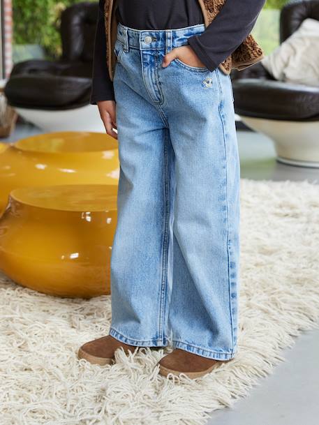 Fille-Pantalon-Jean fille large 