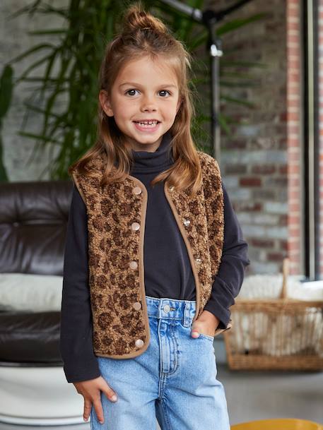 Gilet sans manches fille en sherpa   - vertbaudet enfant