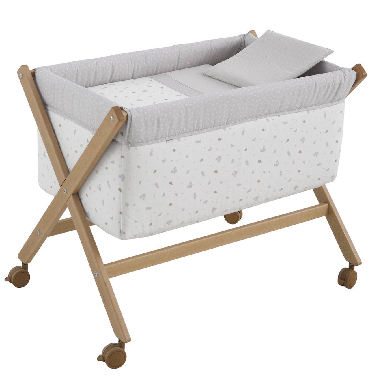 Berceau En Bois Grey/natural