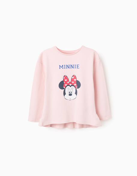 T-shirt à manches longues en coton minnie  - vertbaudet enfant