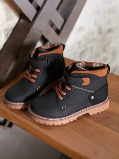 Chaussures-Chaussures garçon 23-38-Boots enfant garçon synthétique à scratchs