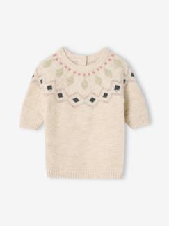 Bébé-Robe, jupe-Robe bébé en tricot jacquard