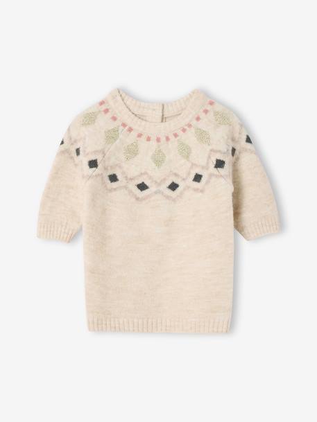 Bébé-Robe bébé en tricot jacquard