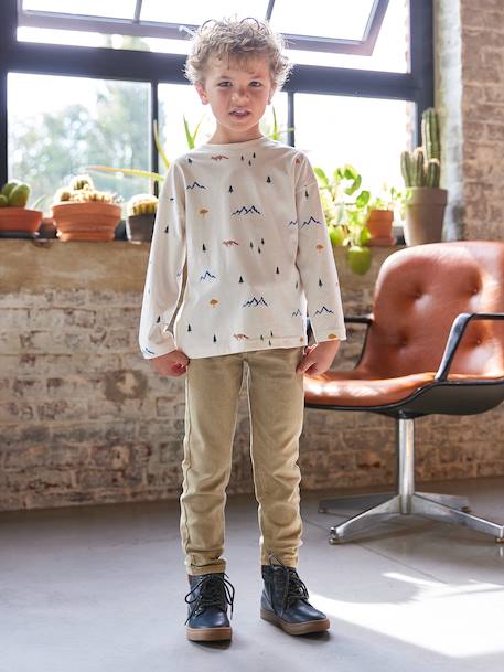 Slim garçon couleur morphologique MEDIUM beige+bleu nuit+bleu pétrole+noir+rouille+tomette 2 - vertbaudet enfant 