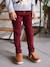 Pantalon slim velours garçon bordeaux+CAMEL 1 - vertbaudet enfant 