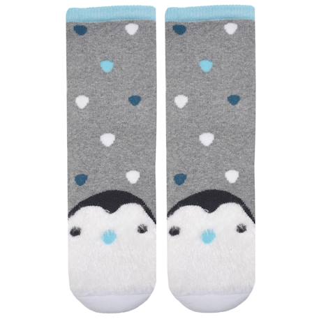 Bébé-Chaussettes, Collants-Chaussettes antidérapantes enfant gris 5/8 ans