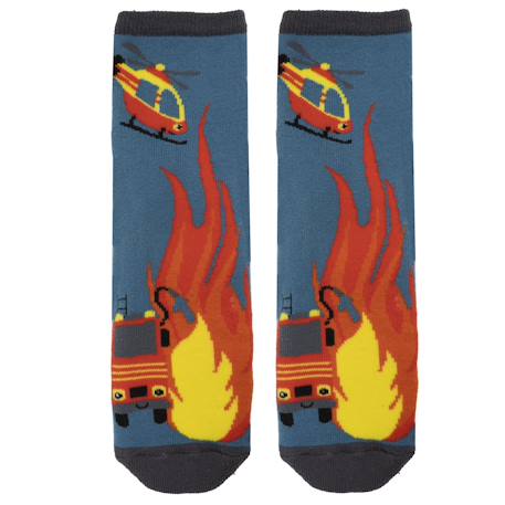 Bébé-Chaussettes antidérapantes garçon bleu 5/8ans