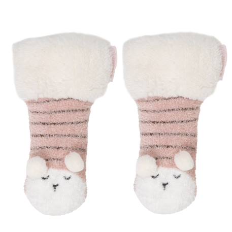 Bébé-Chaussettes fourrées fille mouton blush