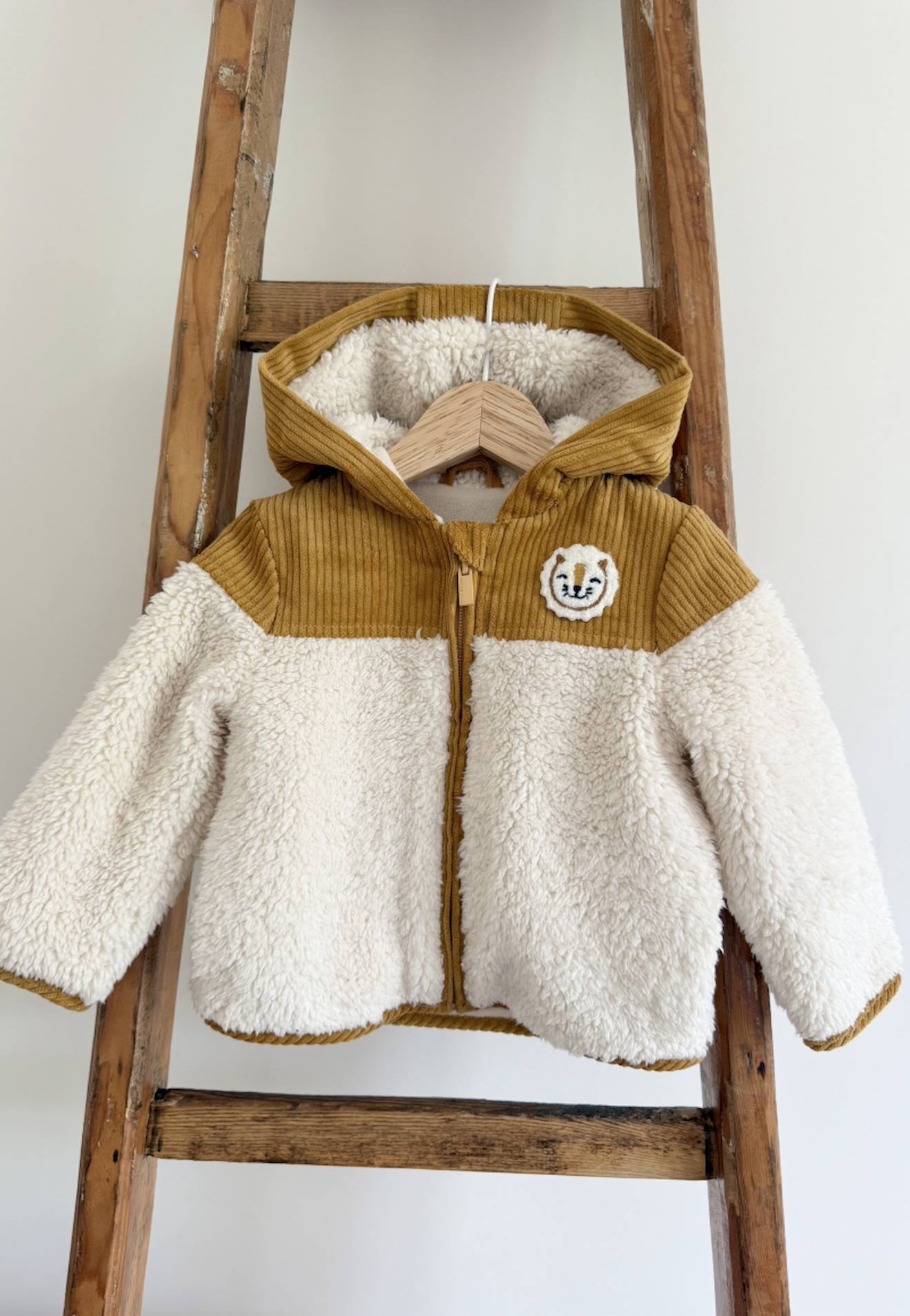 Veste Enfant Intérieur Polaire Avec Capuche Charly Camel