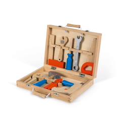 Jouet-Jeux d'imitation-Boite à outils brico'kids, 9 pièces