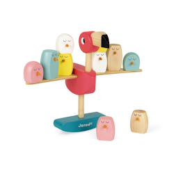 Jouet-Jeu d'équilibre flamant rose en bois fsc