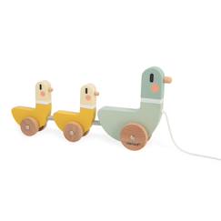 Jouet-Jeu à tirer en bois fsc, 3 canards