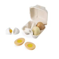 Jouet-Jeux d'imitation-Oeufs du petit chef en bois