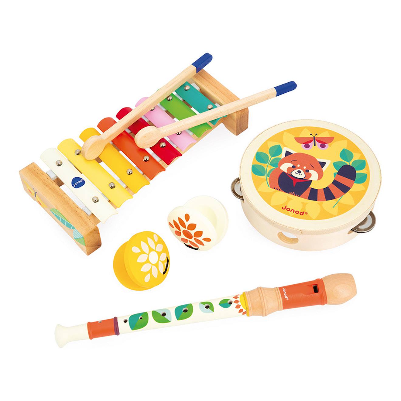 Set Instruments De Musique En Bois Fsc Gioia Multicolore