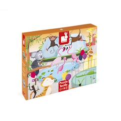 Jouet-Puzzle tactile  une journée au zoo 20 pièces