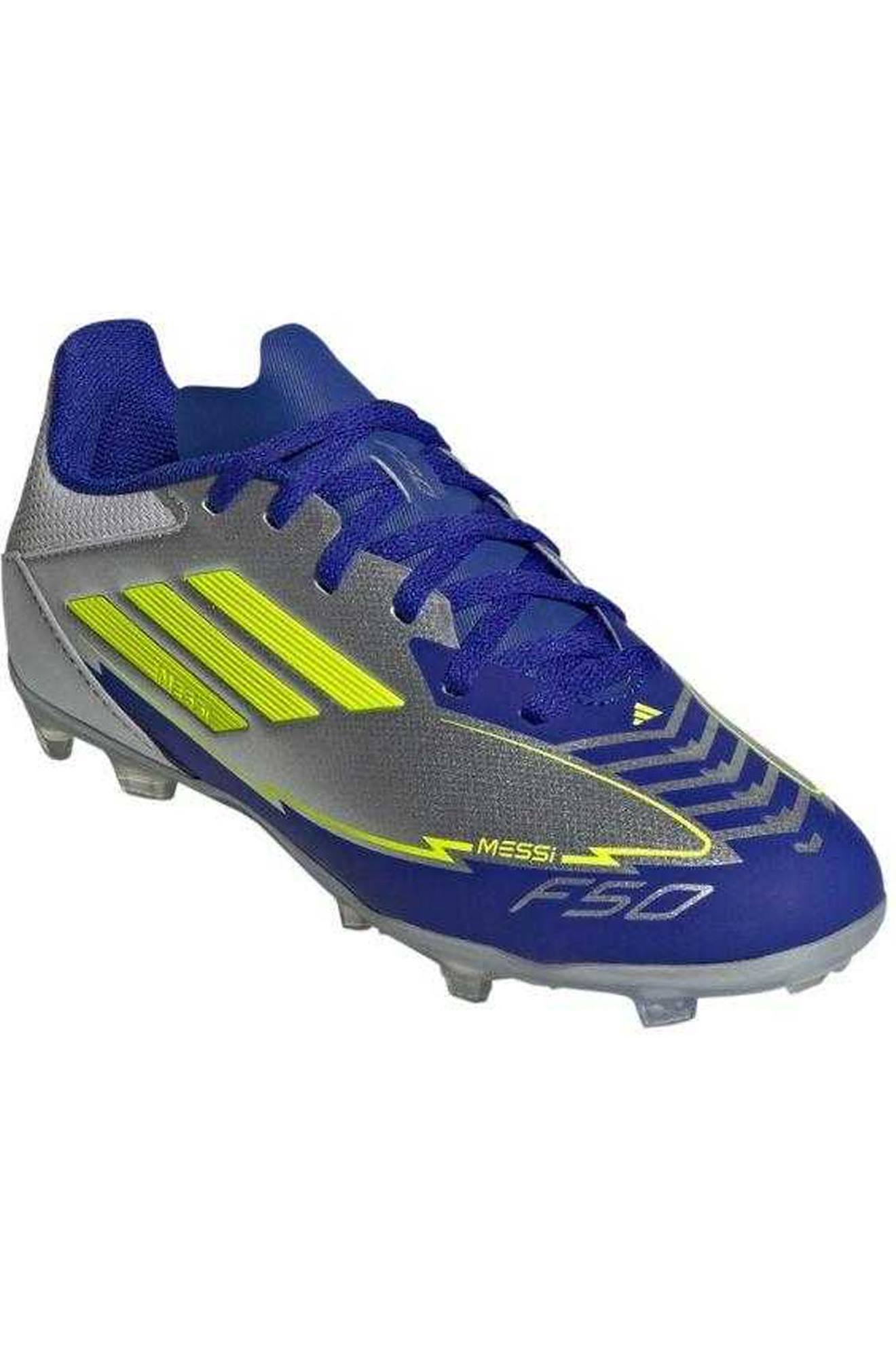 Chaussures De Foot Pour Terrain Ferme Style Lionel Messi F50 League Gris