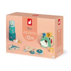 Jouet-Premier âge-Premières manipulations-Box janod 12 mois, 4 jouestséveil