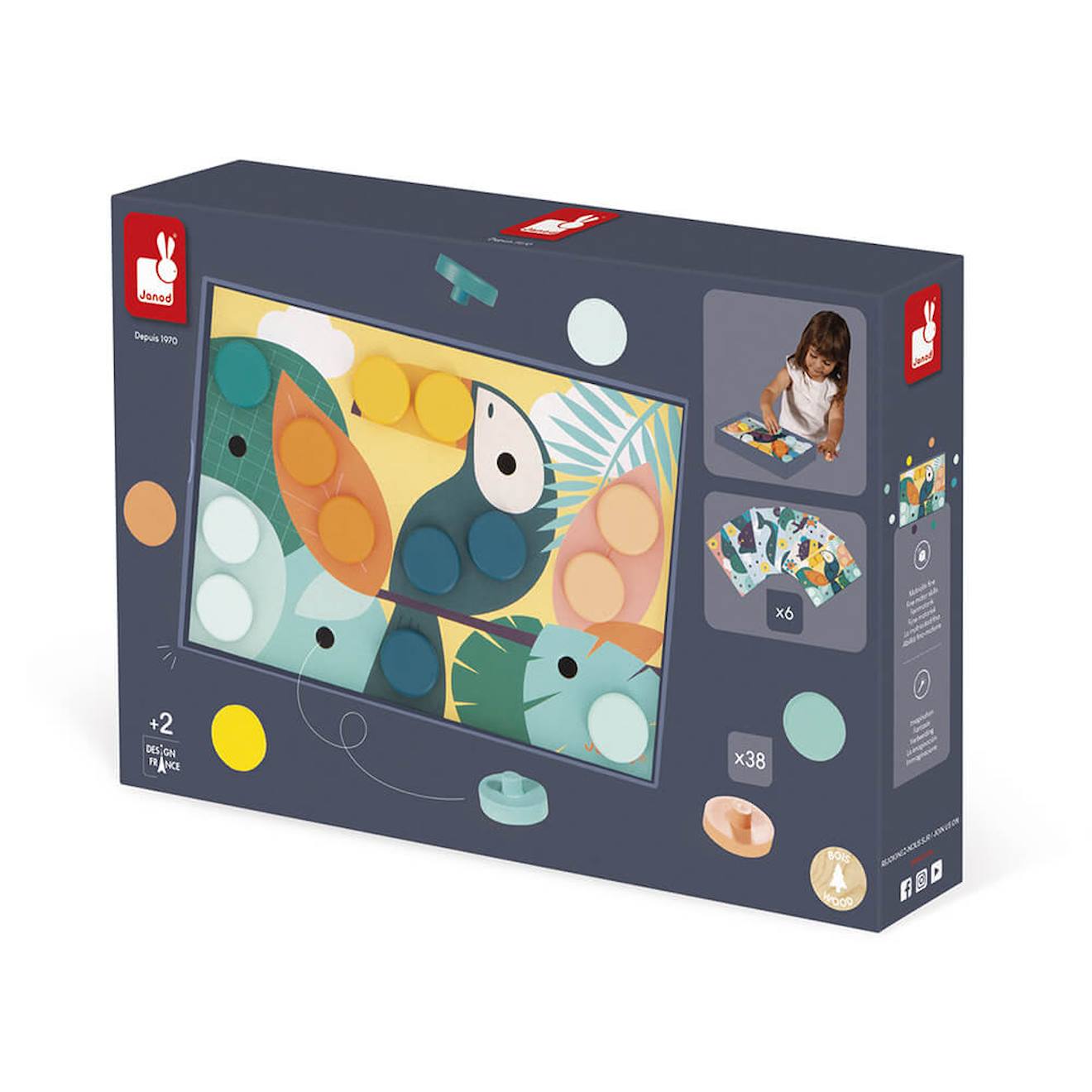 Premières Mosaiques En Bois Multicolore