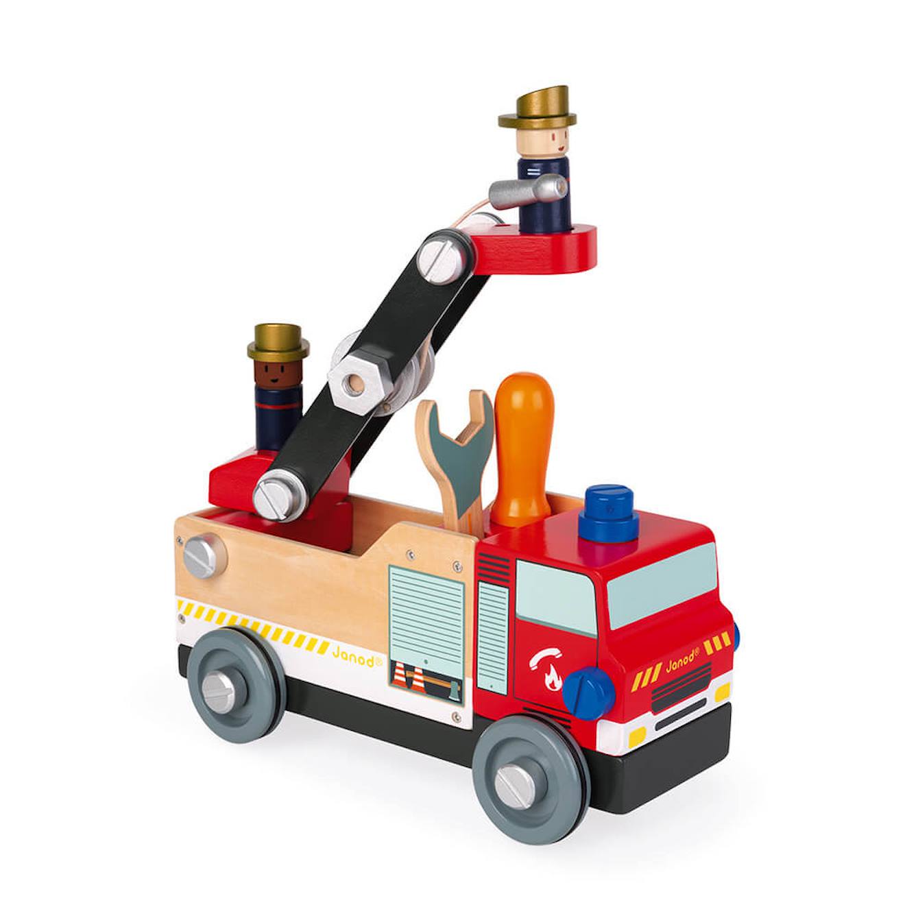 Camion Pompiers Brico'kids Rouge