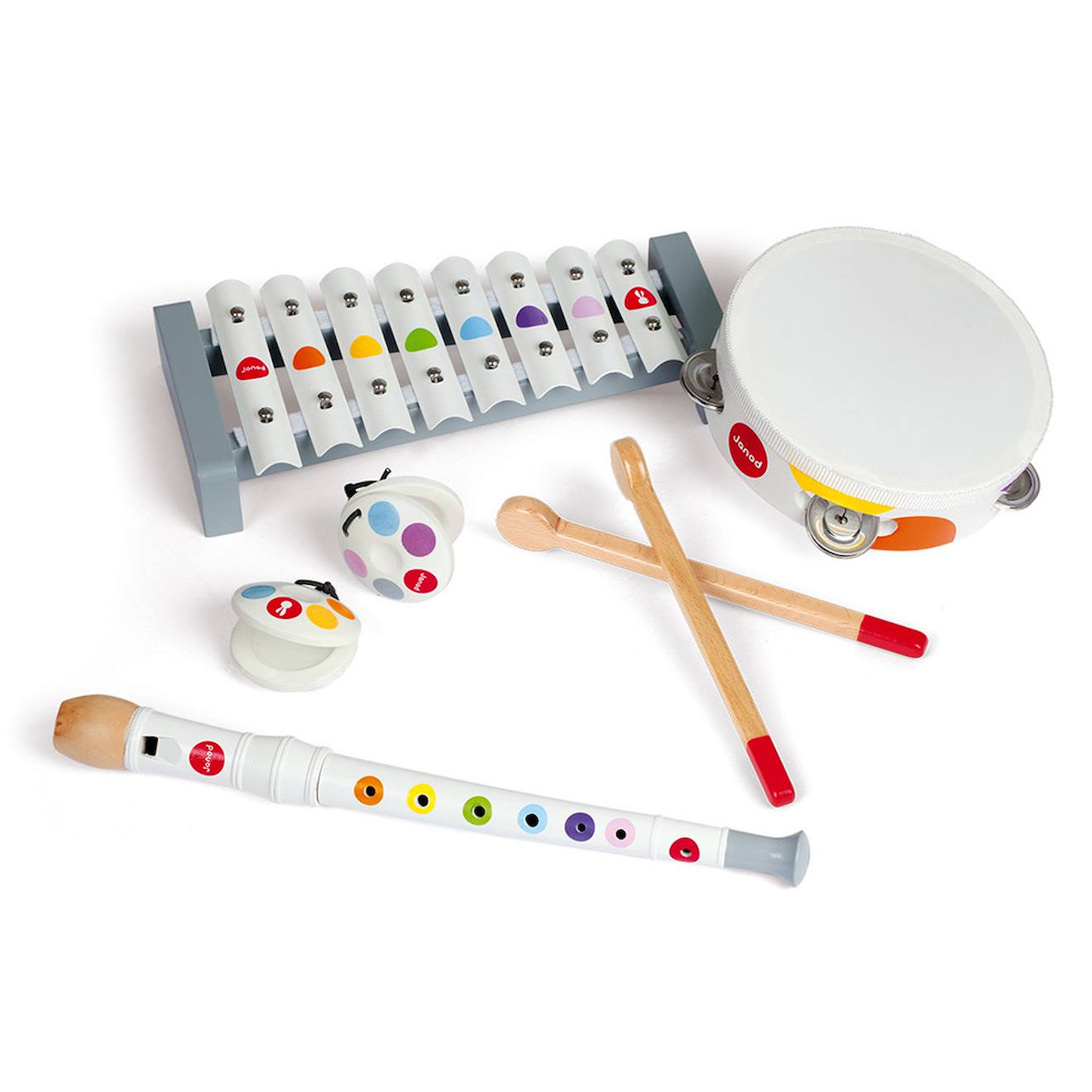 Set Musical Confetti, 4 Instruments Multicolore