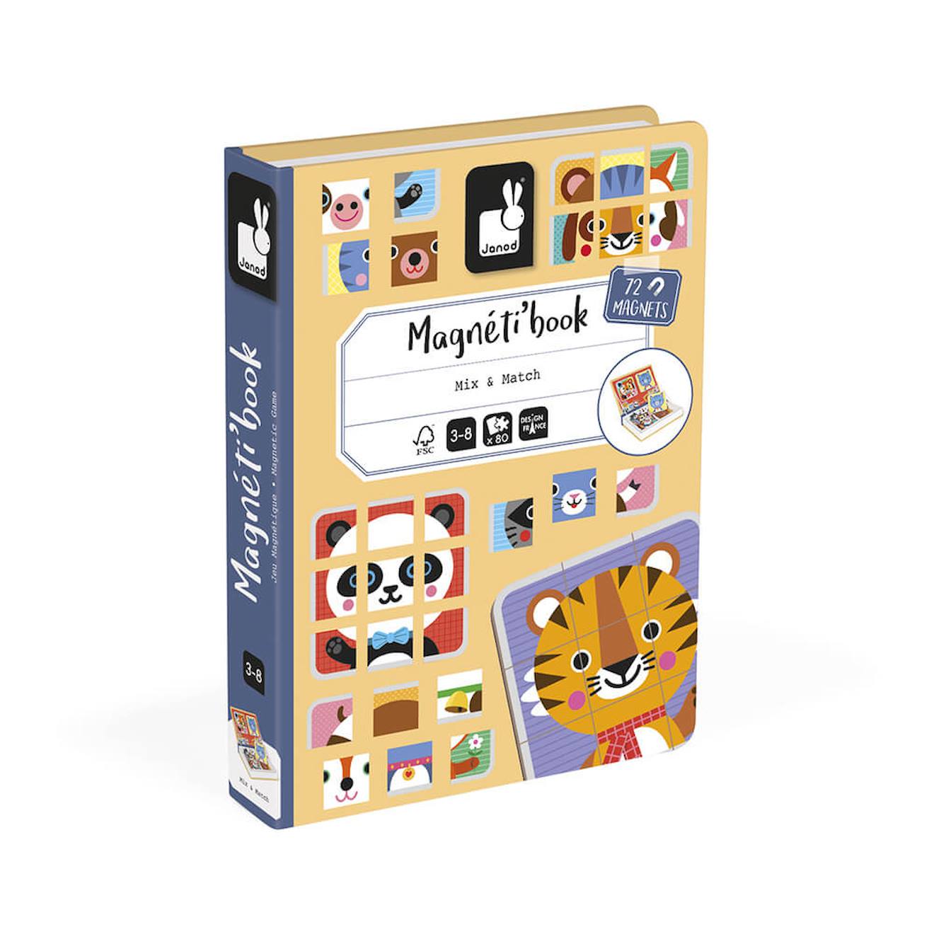 Magneti'book Mix & Match, 72 Magnets Beige / Violet