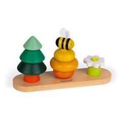 Jeu de construction forêt à empiler, bois fsc  - vertbaudet enfant