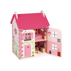 Jouet-Poupons et poupées-Maison de poupées en bois 11 accessoires